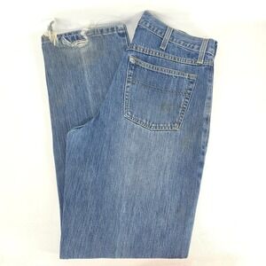 Cinch Black Label Jeans 34x33 Light Wash Loose Relaxed Western Distressed Starch